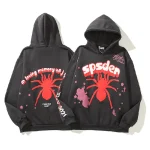 Spider printed cotton Multi Colors hoodie men