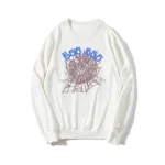 Sp5der 555555 Angel Number White Grey Sweatshirt